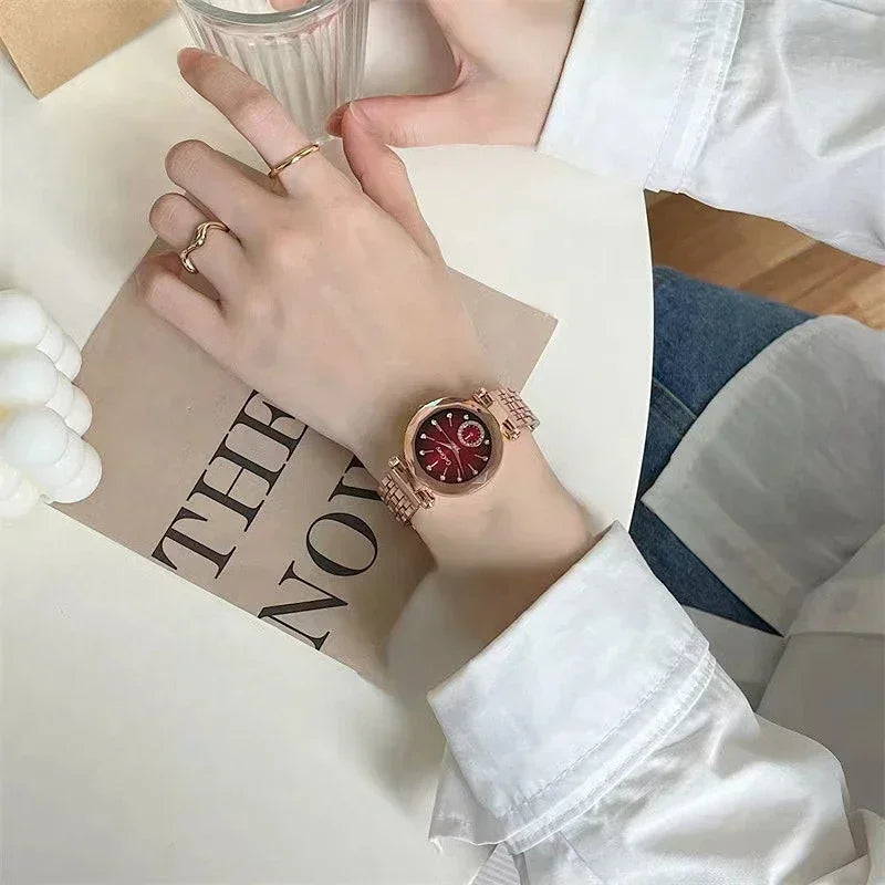 2025 New Brand Women Watches Fashion Steel Ladies Quartz Watch Reloj Mujer Marcas Famosas De Lujo gift Wristwatch Dropshipping