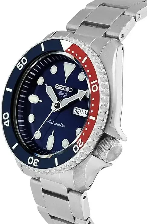 SUPER SALE Only 299AED. Limited Stock.  SEIKO Watch 5 Sports Series automatic Waterproof Steel Band Round Rotatable Quartz Classic Fashion Wristwatches