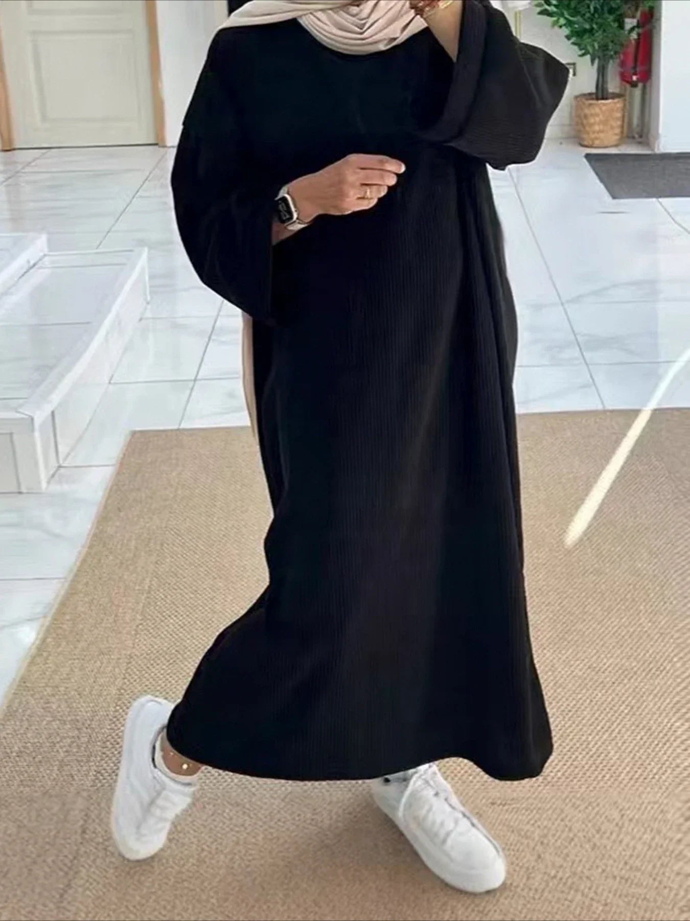 Eid Muslim Women Modest Dresses Ramadan Islam Vestidos Jalabiya Morocco Saudi Arab Abayas Dubai Kaftan 2024 Autumn Winter Robe