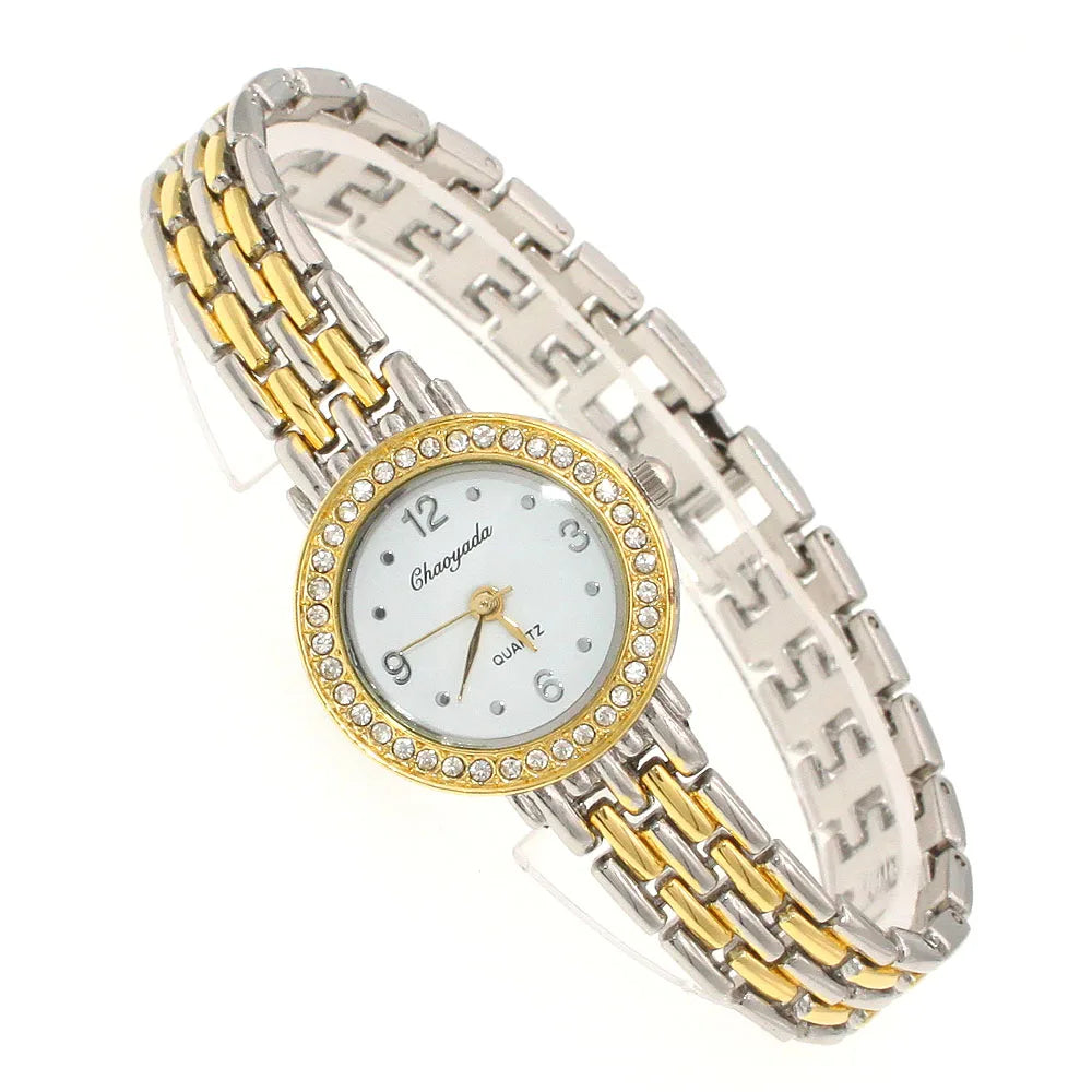 chaoyada Fashion Bracelet Watches for Lady Fashion Dress Gold Silver Charming Chain Style Jewelry Quartz Women Watch o57