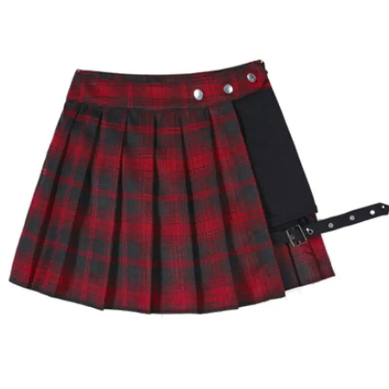 All Match Women Punk Mall Goth Shorts Skirt Women Y2k E-girl Streetwear Harajuku Leg Ring Buckle Detachable High Waist Emo