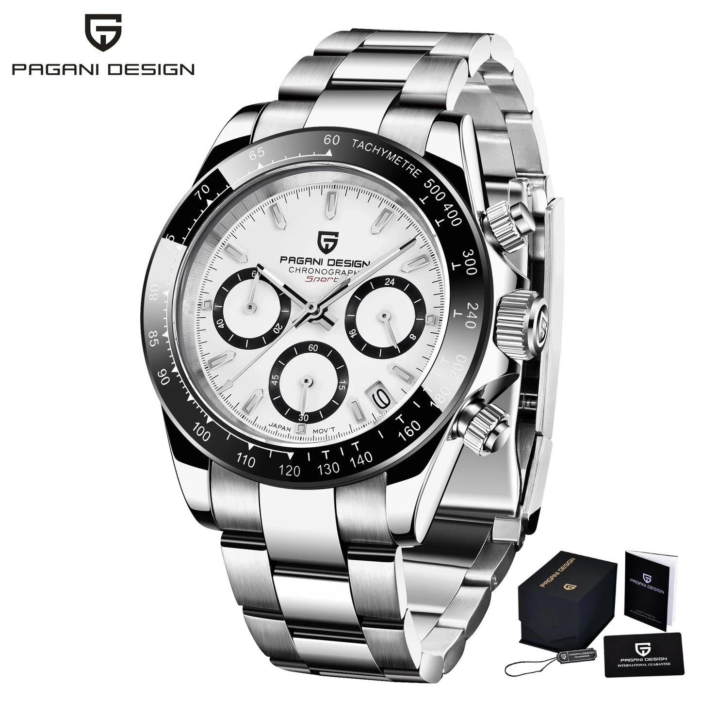 Pagani Design 2024 New Fashion Business Men's Timekeeping Quartz Watch Top grade Sapphire Stainless Steel Waterproof 10Bar Lumin