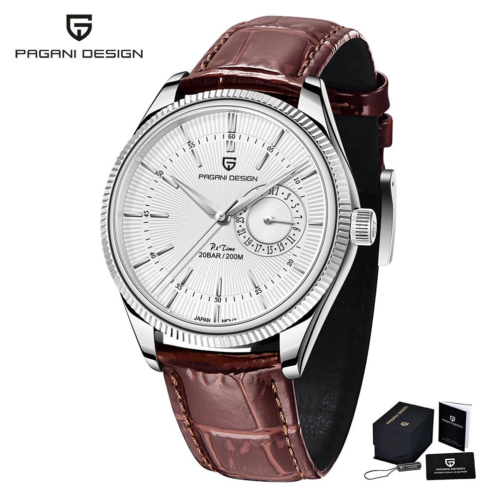 2023 PAGANI Design Top Brand VH65 Men Quartz Watch Stainless Steel Sapphire Clock 20Bar Waterproof Men Diving Watch Reloj Hombre