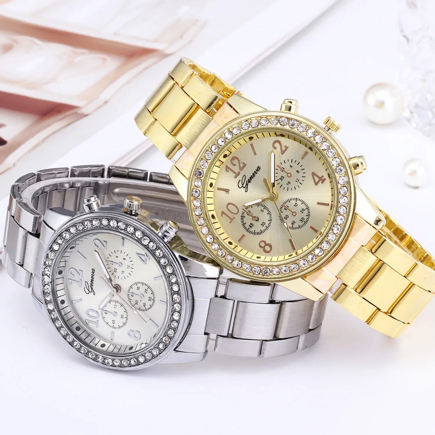 Women Watches Fashion Rose Gold Watch Ladies Bracelet Wristwatches Stainless Steel Silver Strap Female Quartz Watch Clock